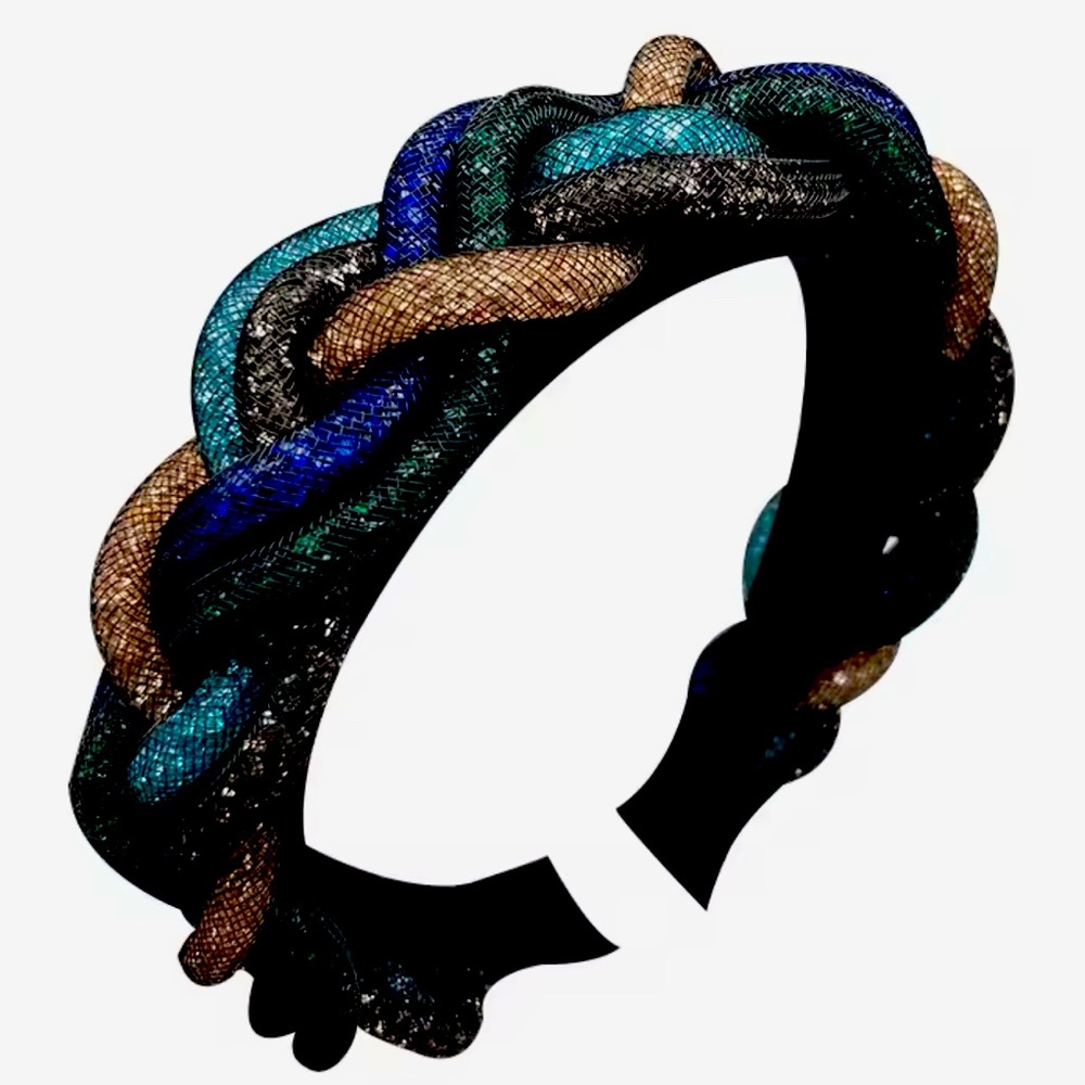 Elegant Multicolor Braided Headband